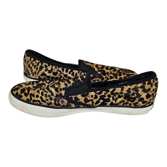 SPERRY "Seaside"‎ Leopard Slip On Sneaker - Size 9 1/2 - Picture 3 of 9